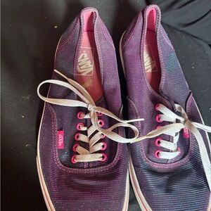 Vans Women's Pink and Purple Casual Shoes
